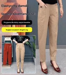 🔥😍30% zniżki!🔥【M-6XL】2026 Nowe damskie spodnie z wysokim stanem i elastycznym paskiem (Zalecana waga: 42-110 kg)