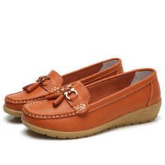 Wygodne buty damskie🔥【Rozmiary 35-44】Nowe, oddychające i wygodne damskie buty z miękkiej skóry z miękką podeszwą，wygodne i modne na co dzień