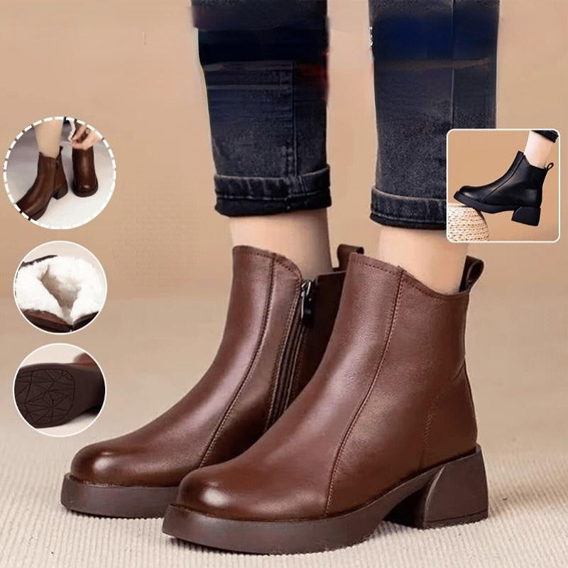 🌈30% ZNIŻKI🌺Oferta ograniczona czasowo [Rozmiary: 35-40] Zimowe buty Martin New Retro na rok 2025, gruba podeszwa, miękka wodoodporna skóra, podszewka z polaru dla dodatkowego ciepła