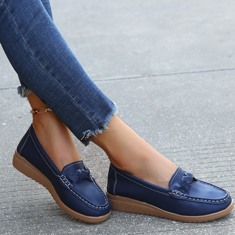 🔥✨【Wygodne buty damskie】【35-43】Modne, oddychające, miękkie skórzane buty damskie