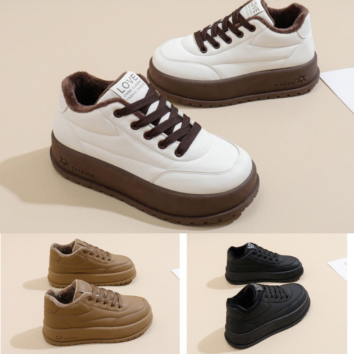 👞【35-40】Damskie buty codzienne wyściełane futerkiem zapewniającym komfort i ciepło