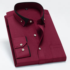 【S-4XL】 Nowa oddychająca biznesowa koszula męska casual