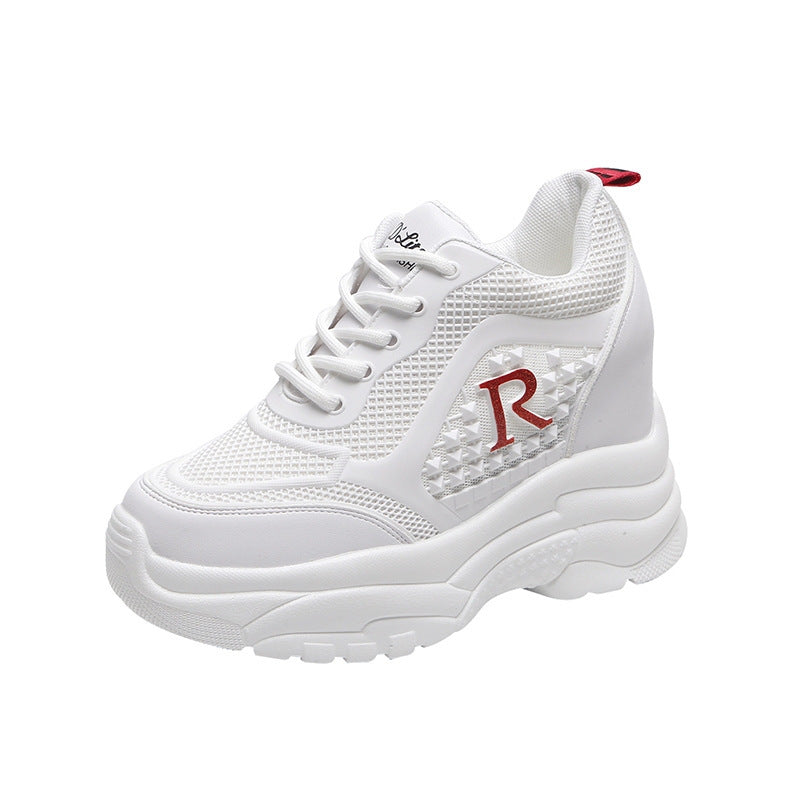 🎉【35-40】Podwyższające buty sportowe na co dzień, z miękką podeszwą zapewniającą wygodę chodzenia i stylowym wzornictwem, które łatwo dopasować do różnych strojów.