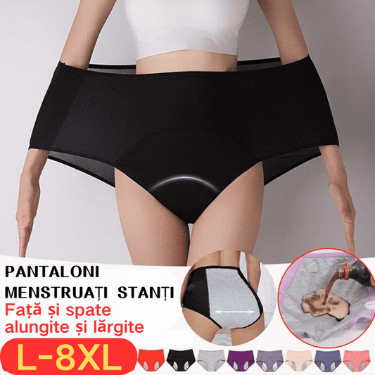 【50% OFF】🔥【Opakowanie 3 sztuk】 nowe, ulepszone majtki z wysokim stanem, odporne na przeciekanie - wygodne i przyjazne dla skóry