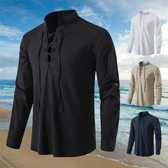 🔥【1 za 109 zł.】💥【S-4XL】Klasyczna, oddychająca koszula męska z bawełny i lnu