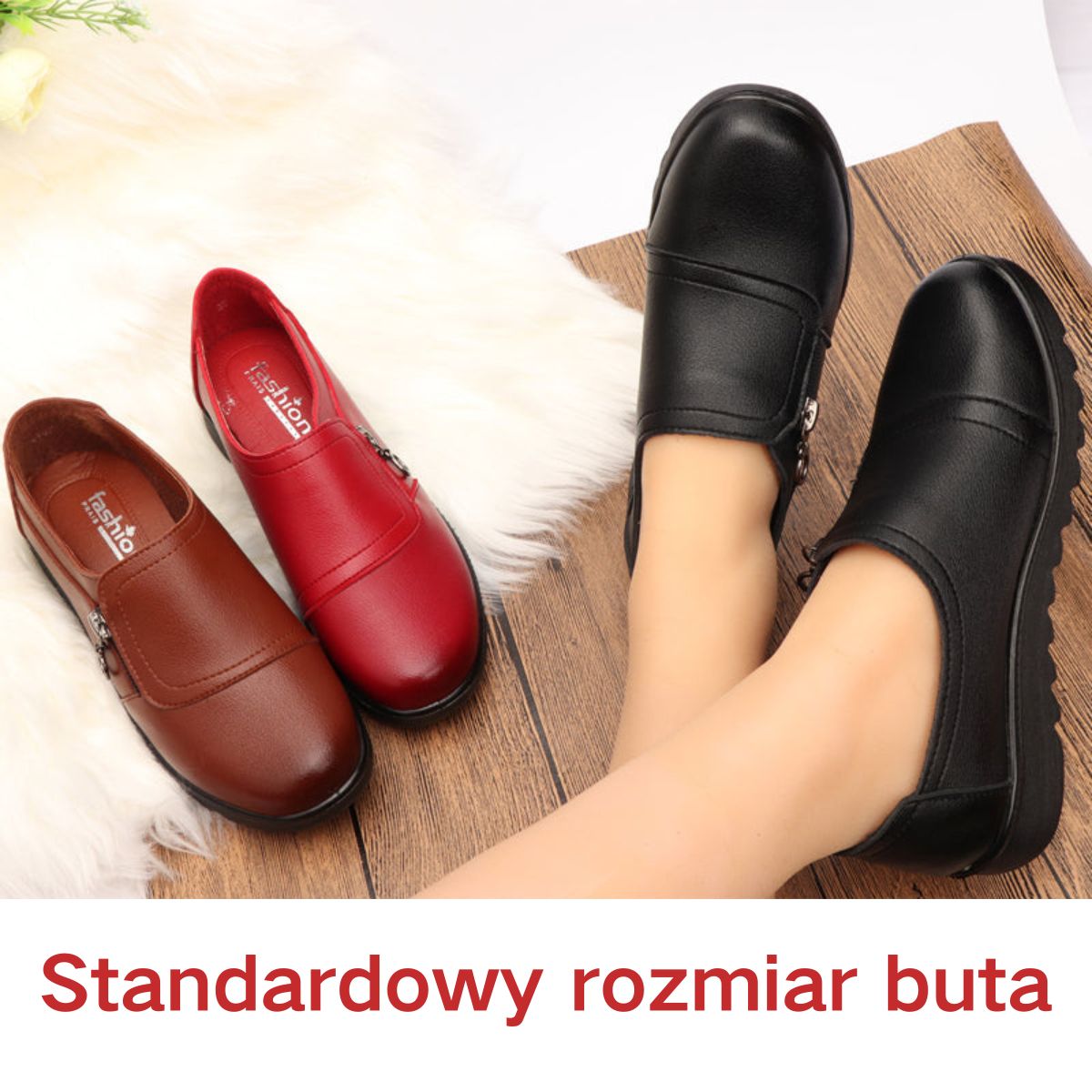 ✨🥿【35-41】Ultra-komfortowe skórzane buty, miękkie podeszwy, antypoślizgowe i odporne na zużycie, długie noszenie bez zmęczenia, zapewnienie jakości