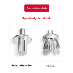 【500 SZT.】🔧 Nity aluminiowe z rozprężaniem młotkowym – szybkie i bezpieczne mocowanie bez wysiłku!🔩