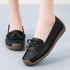 👡Nowy model 2026🌼【rozmiary 35–44】Letnie damskie buty skórzane z ażurowym wzorem i frędzlami, przewiewne i wygodne