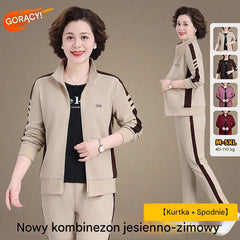 🔥【M-5XL】【Top + Spodnie】😍 Nowy modny jesienny zestaw sportowy do noszenia na co dzień