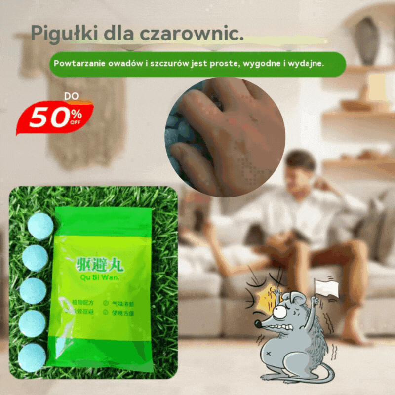 💊【100 kapsułek】⚠️🐭Silne tabletki odstraszające szczury, magiczne narzędzie odstraszające szczury