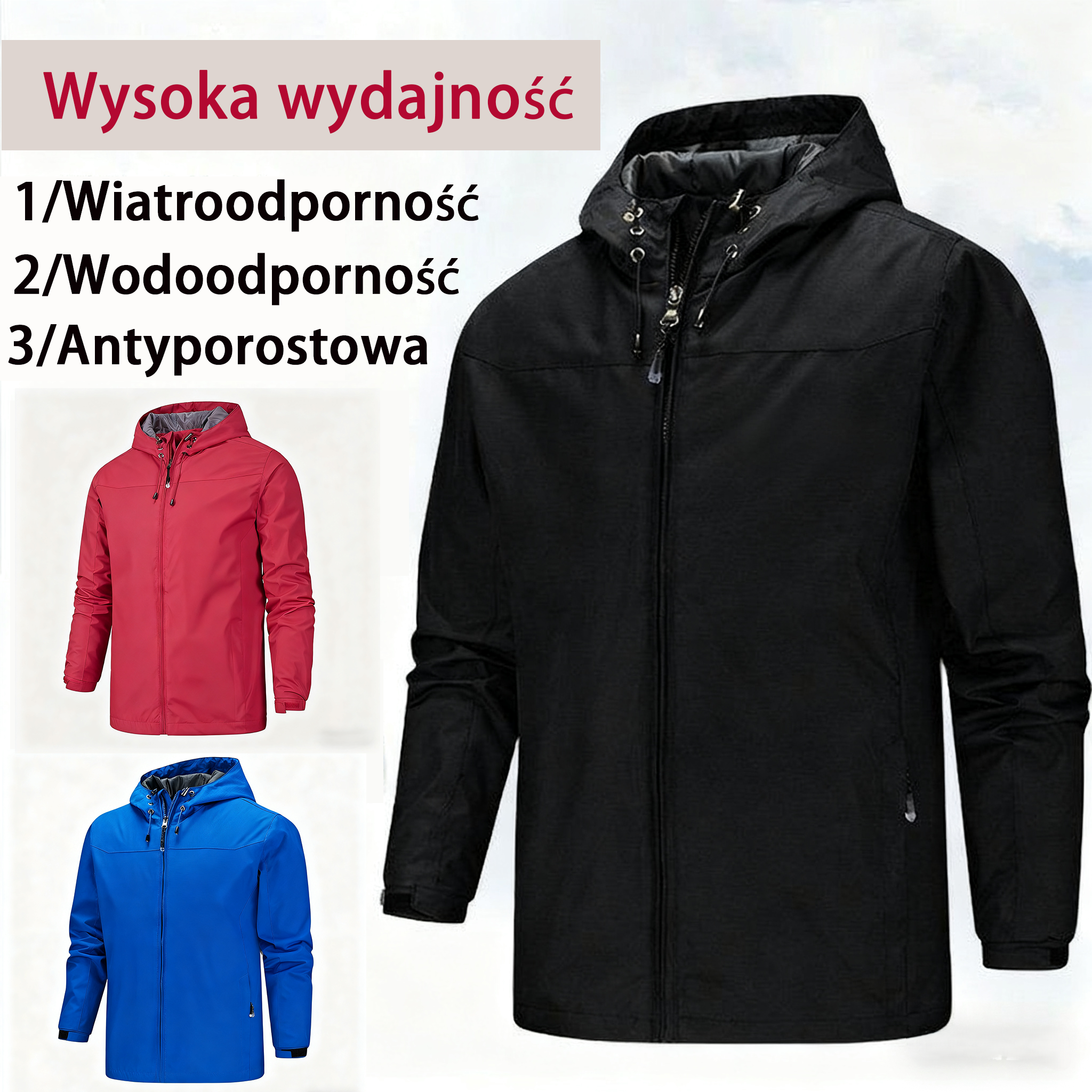 【XS-6XL】Unisex, wygodna, wiatroszczelna kurtka z regulacją temperatury
