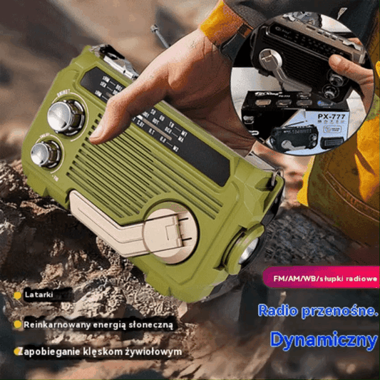 🔥50%Zniżki🔥🏕️Przenośna wielofunkcyjna latarka radiowa AM