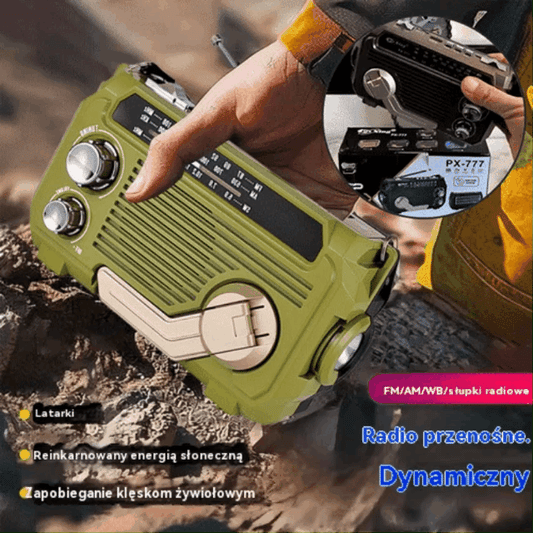 🔥50%Zniżki🔥🏕️Przenośna wielofunkcyjna latarka radiowa AM