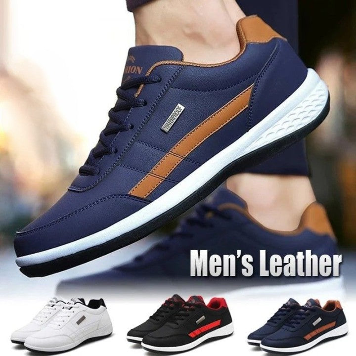✨50%OFF！【1 para 119 zł.】【38-48】 2024 nowe męskie ortopedyczne, wygodne skórzane trampki