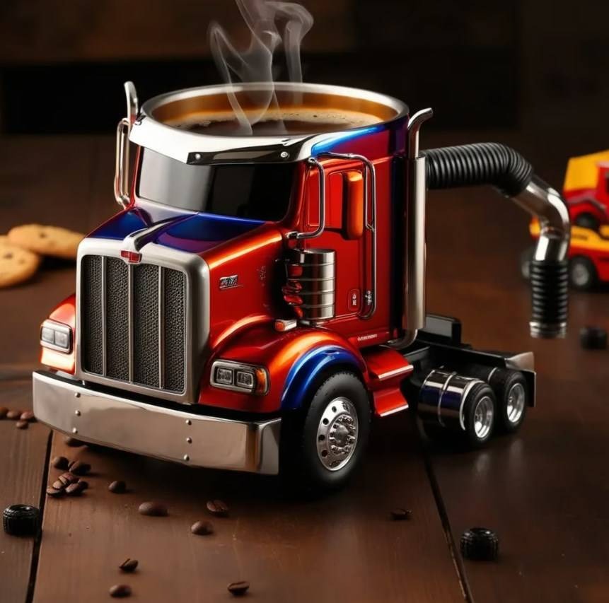 🚛【😍30% zniżki!】Ręcznie robiony kubek do kawy w kształcie ciężarówki