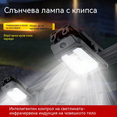 Нов тип сензорна лампа със слънчева енергия, градинска сензорна лампа, външно слънчево осветление