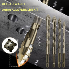 🔥Gorąca oferta 🔥 【4+5+6+8+10+12mm】🔥Zestaw 6-ostrzowych wierteł mimośrodowych o wysokiej wytrzymałości