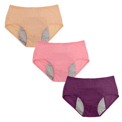 【50% OFF】🔥【Opakowanie 3 sztuk】 nowe, ulepszone majtki z wysokim stanem, odporne na przeciekanie - wygodne i przyjazne dla skóry