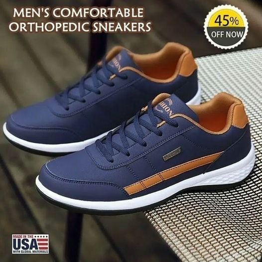 ✨50%OFF！【1 para 119 zł.】【38-48】 2024 nowe męskie ortopedyczne, wygodne skórzane trampki