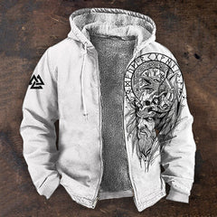 🧥✨【S-5XL】🔥⛄Nowa męska bluza z kapturem i zamkiem błyskawicznym w stylu retro, druk cyfrowy 3D