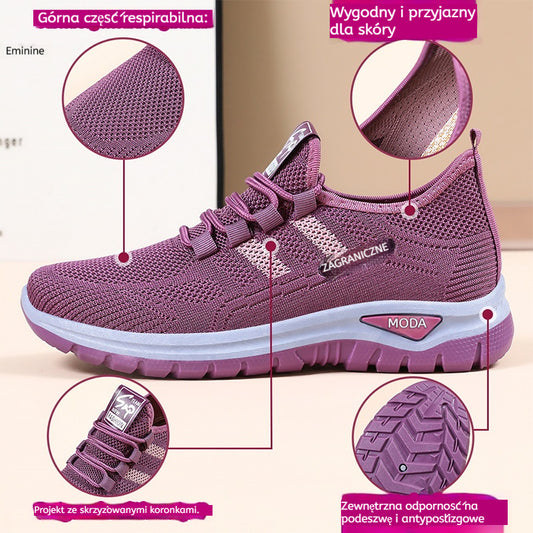 【36-41】Buty sportowe damskie👟Nowe oddychające buty do chodzenia po świeżym powietrzu z siateczki