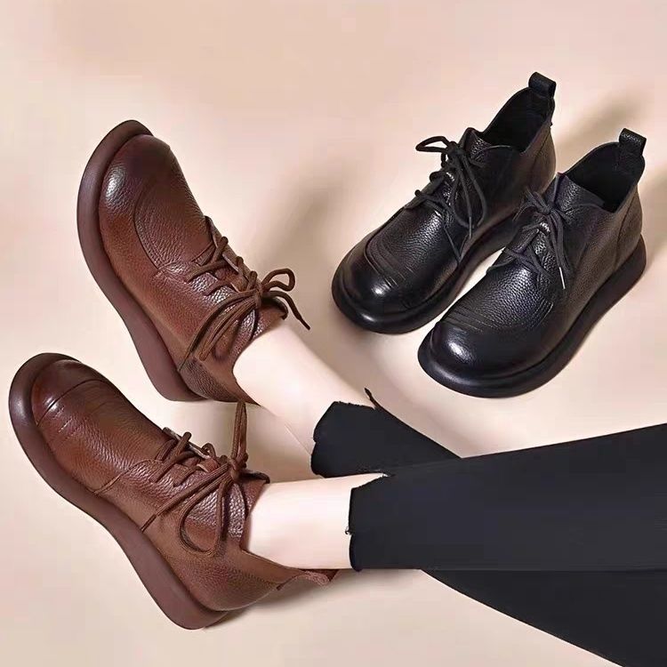 👢😍30% zniżki!【35-40】Damskie, wodoodporne, skórzane buty - z wygodną podeszwą, dostępne w wersji z podszewką i bez podszewki