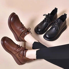 👢😍30% zniżki!【35-40】Damskie, wodoodporne, skórzane buty - z wygodną podeszwą, dostępne w wersji z podszewką i bez podszewki