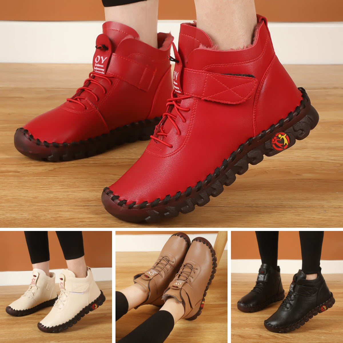 💥😍30% zniżki!💥【36-43】Nowe jesienno-zimowe damskie krótkie buty z miękką podeszwą z 2026 roku