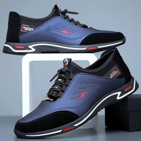 👞Trampki męskie, 【39-44】✅ antyzapachowe ✅ miękka skórzana podeszwa ✅ modne i uniwersalne
