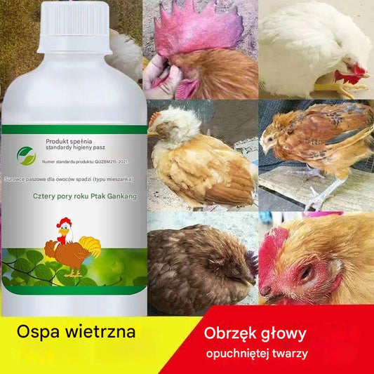 🐑🐖🐂Naturalne składniki✅Przeziębienie kurczaka, kaczki i gęsi ✅ Chrapanie i kaszel ✅ Przeciwwirusowy ✅ Gorączka kurczaka ✅ Ogólny dla świń, bydła i kóz
