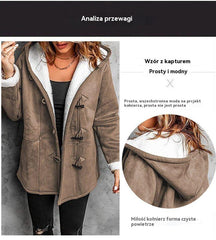 🥼🐏💖😍30% zniżki!【S-5XL】2026 Nowa modna i ciepła damska kurtka zamszowa z wełnianą podszewką, codzienna zimowa odzież wierzchnia