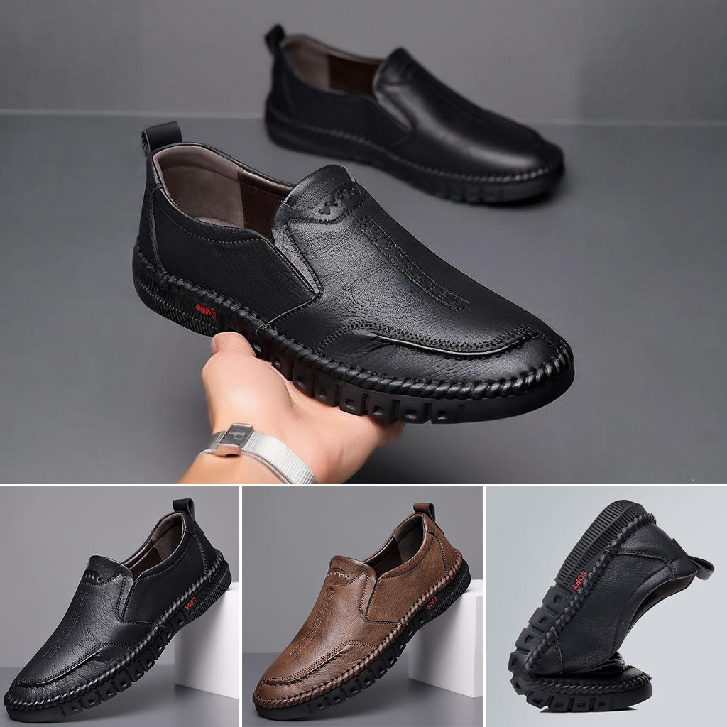🏆😍30% zniżki!【39-44】Męskie buty sportowe na co dzień 2025 są wykonane z miękkiej skóry i mają miękką, antypoślizgową i oddychającą podeszwę.