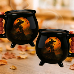 🧙‍♀️🎃🔥😍30% zniżki!🔥Kreatywny i wyjątkowy kubek z kamieniami szlachetnymi w kształcie kotła czarownicy