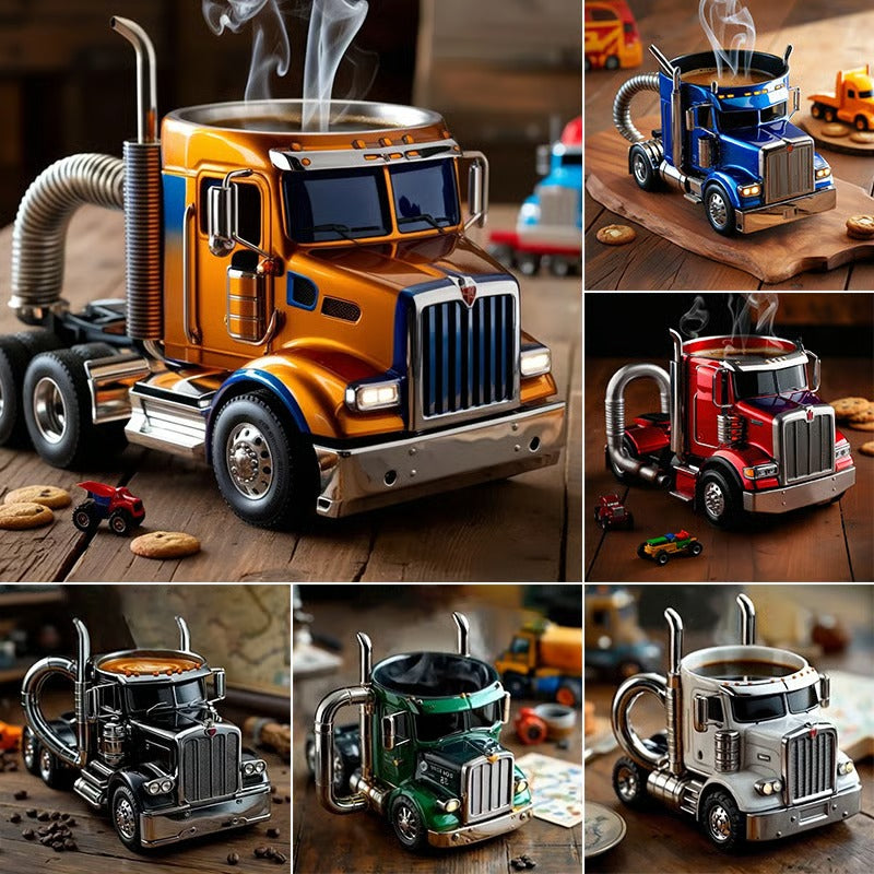 🚛【😍30% zniżki!】Ręcznie robiony kubek do kawy w kształcie ciężarówki