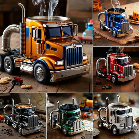 🚛【😍30% zniżki!】Ręcznie robiony kubek do kawy w kształcie ciężarówki