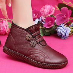 🔥🔥👢【49% OFF！！！】35-40，Buty damskie ze skóry naturalnej, z antypoślizgową podeszwą, odpowiednie na jesień i zimę, ręcznie wykonane we Włoszech.