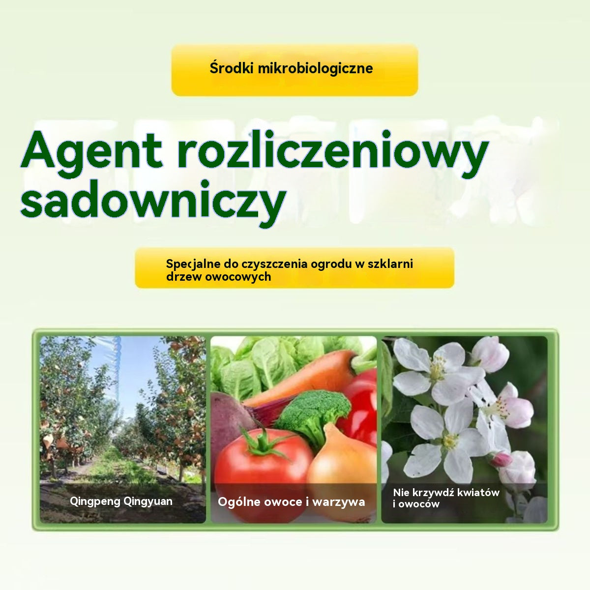 😍30% zniżki! 🍎 🍏🍑 Środek czyszczący do sadów – antybakteryjny
