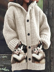 【S-5XL】，Uroczy, pluszowy płaszcz z kapturem i podszewką z polaru.