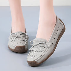 👡Nowy model 2026🌼【rozmiary 35–44】Letnie damskie buty skórzane z ażurowym wzorem i frędzlami, przewiewne i wygodne