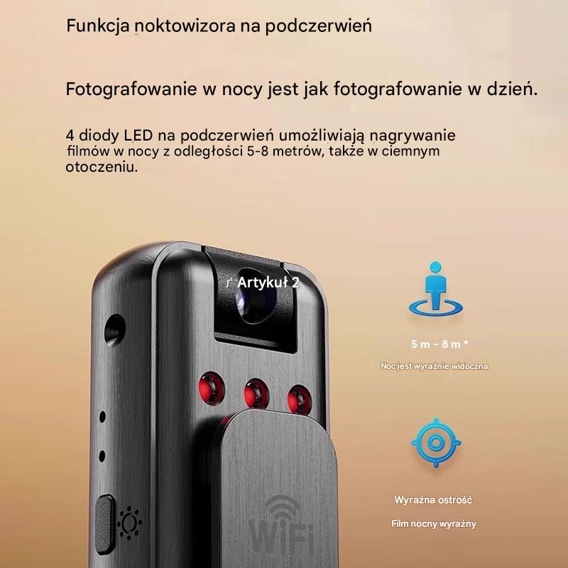 🔥【Oferta ograniczona czasowo!】⏳Kamera wysokiej rozdzielczości, przenośny rejestrator noszony na klatce piersiowej, profesjonalna kamera sportowa.