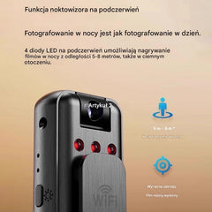 🔥【Oferta ograniczona czasowo!】⏳Kamera wysokiej rozdzielczości, przenośny rejestrator noszony na klatce piersiowej, profesjonalna kamera sportowa.