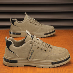 👟【39-44】 Jesienne męskie sneakersy Casual z miękkiej skóry