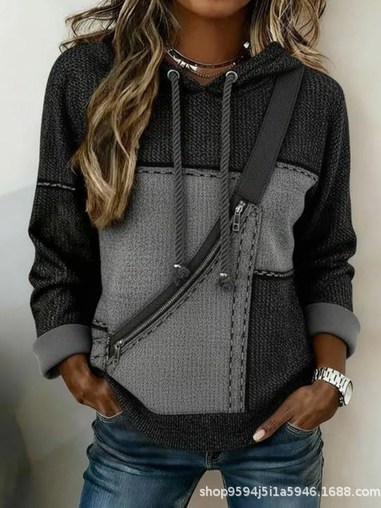 😍30% zniżki!🎀🎀【S-5XL】Damska bluza z długim rękawem i kapturem z nadrukiem