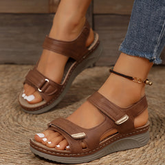 🌟 【Promocja 2026】【36-43】Eleganckie sandały damskie na koturnie 👡✨ Oferta limitowana – Zamów teraz