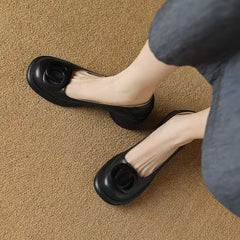 👠【Ograniczona czasowo zniżka 50%】【Rozmiary 35-40】2026 Nowe wygodne buty ze skóry naturalnej👠Obcas retro 5 cm🌟Eleganckie i uniwersalne