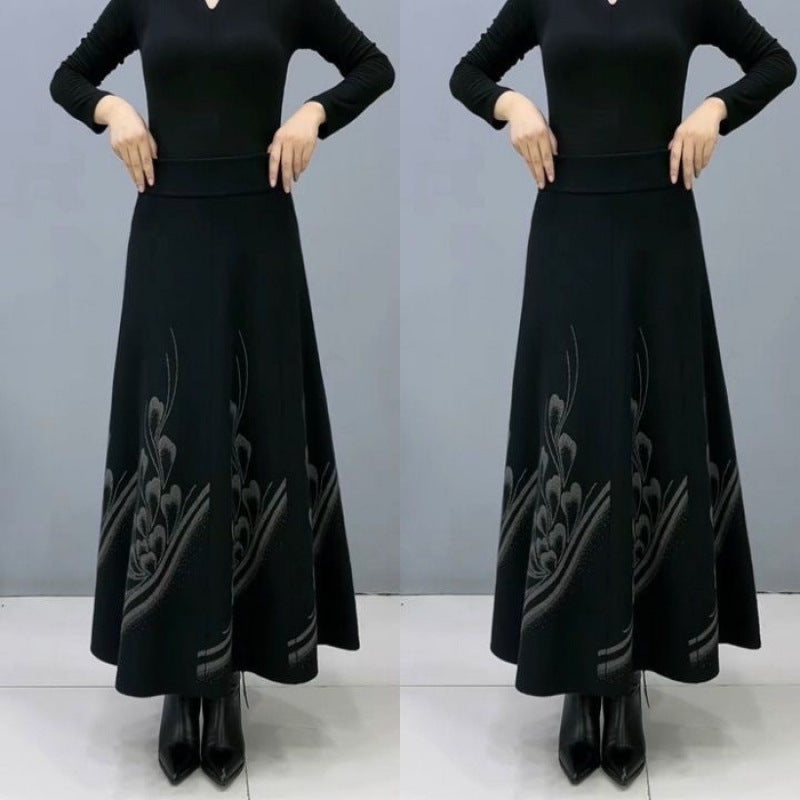 【M-4XL】🥻2026 nowa, jesienno-zimowa, pogrubiona wełniana spódnica