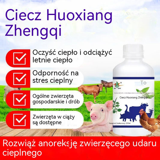 [Kup jeden, a drugi dostaniesz gratis, łącznie 500 ml] Lek opracowany specjalnie w celu zapobiegania udarom cieplnym i łagodzenia stresu cieplnego u drobiu i zwierząt hodowlanych (takich jak kurczaki, kaczki, gęsi, świnie, bydło i owce).