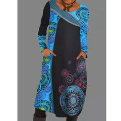 ✨🔥 😍30% zniżki!【S-5XL】Nowa sukienka na jesień i zimę z nadrukiem 3D · Wygodna, ciepła i odpowiednia na co dzień