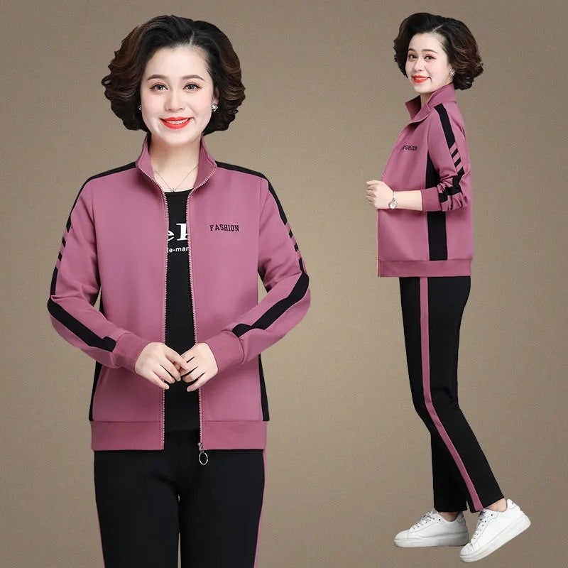 🔥【M-5XL】【Top + Spodnie】😍 Nowy modny jesienny zestaw sportowy do noszenia na co dzień