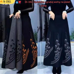 👗🎀【S-3XL】--🔥1 za 109 zł，Spódnica wełniana damska na jesień i zimę